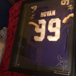 Chris Hovan minnesota vikings signed jersey